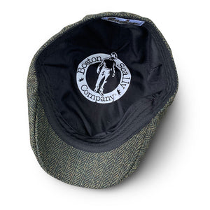 The Peaky Boston Scally Cap - Dark Olive Green Herringbone - alternate image 5