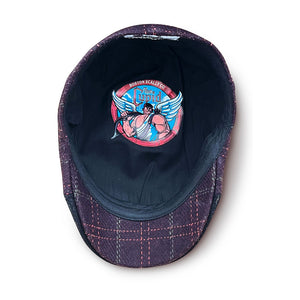 The Cupid Boston Scally Cap - Black & Valentine Plaid - alternate image 2