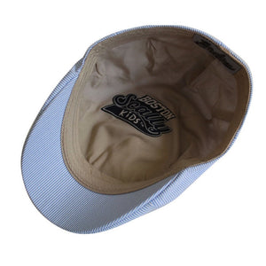 Kids The Seersucker Boston Scally Cap - Light Blue - alternate image 4