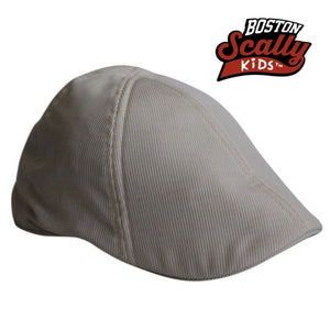 Kids The Seersucker Boston Scally Cap - Beige - featured image