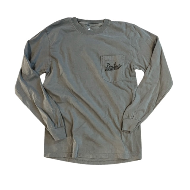 Boston Scally The Captain Long Sleeve Pocket Tee T-Shirt - Driftwood