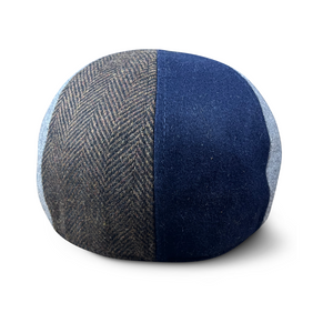 The Gridiron Boston Scally Cap - Blue Patchwork - alternate image 7