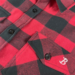 Boston Scally The Flannel - Black & Red Plaid - alternate image 2