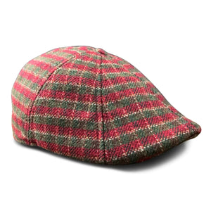 The Wonderland Boston Scally Cap - Red & Green Plaid - alternate image 6