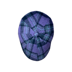 The Violet Rose Plaid Peaky Boston Scally Cap - Purple Plaid - alternate image 5