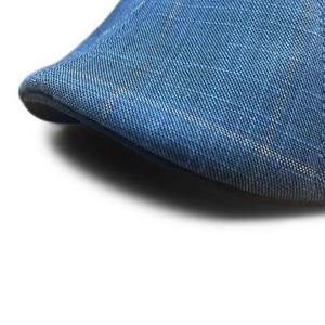 The 8-Panel Plaid Trainer Boston Scally Cap - Blue Plaid - alternate image 4