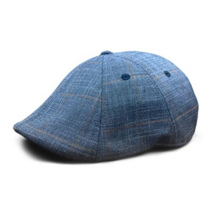 The 8-Panel Plaid Trainer Boston Scally Cap - Charcoal Plaid - alternate image 2