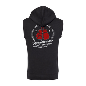 Boston Scally The Rocky Marciano Sleeveless Hoodie - Black - alternate image 2