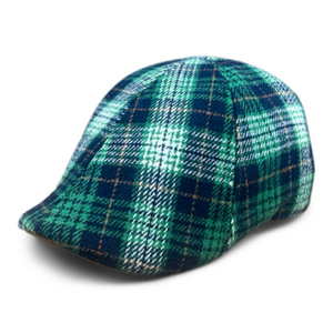 The Fighting Rock Boston Scally Cap - Green Plaid - alternate image 4