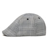 The Plaid Trainer Boston Scally Cap - Light Grey & Black - alternate image 7