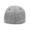 The Plaid Trainer Boston Scally Cap - Light Grey & Black - alternate image 5