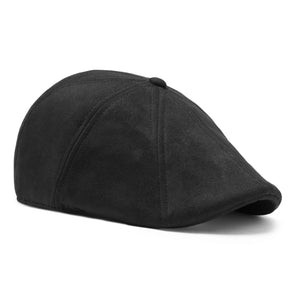 The Suede Peaky Boston Scally Cap - Black - featured image