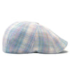 The Cottontail Boston Scally Cap - Light Blue & Lilac Plaid - alternate image 9