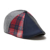The King of Hearts Boston Scally Cap - Red & Blue Plaid - featured image