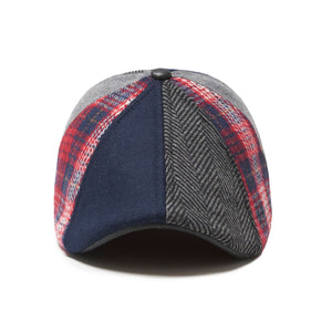 The King of Hearts Boston Scally Cap - Red & Blue Plaid - alternate image 5