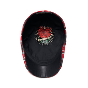 The Valentine Rose Boston Scally Cap - Red Plaid - alternate image 2