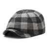 The Buffalo Insulated Baker Boy Boston Scally Cap - Black and Grey Plaid - alternate image 3