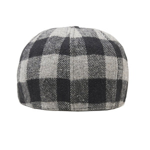 The Buffalo Insulated Baker Boy Boston Scally Cap - Black and Grey Plaid - alternate image 5