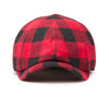 The Buffalo Insulated Baker Boy Boston Scally Cap - Red and Black Plaid - alternate image 5