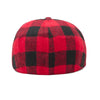 The Buffalo Insulated Baker Boy Boston Scally Cap - Red and Black Plaid - alternate image 6