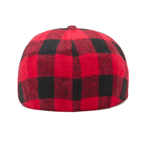 The Buffalo Insulated Baker Boy Boston Scally Cap - Red and Black Plaid - alternate image 6
