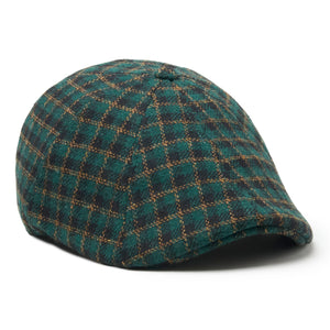 The Cloverland Boston Scally Cap - Clover Green Plaid - featured image