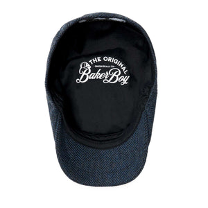 The Baker Boy Boston Scally Cap - Patriot Blue Herringbone - alternate image 2