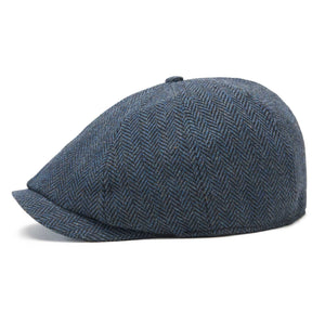 The Baker Boy Boston Scally Cap - Patriot Blue Herringbone - alternate image 7