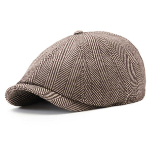 The Baker Boy Boston Scally Cap - Brown Herringbone - alternate image 3