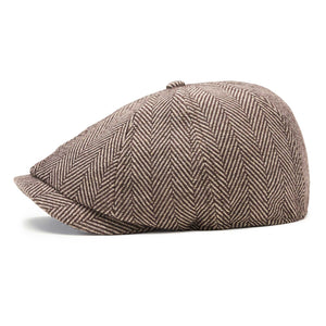 The Baker Boy Boston Scally Cap - Brown Herringbone - alternate image 7