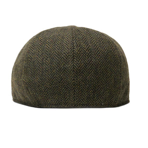 The Baker Boy Boston Scally Cap - Dark Olive Herringbone - alternate image 6