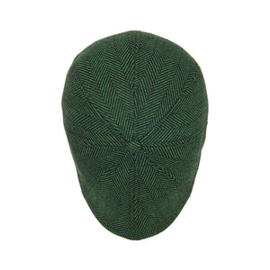 The 8-Panel Irish Boston Scally Cap - Green Herringbone - alternate image 7