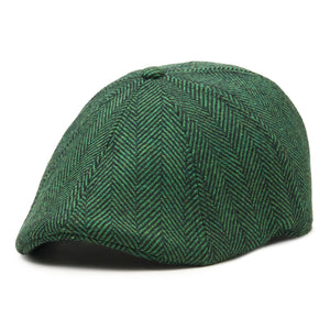 The 8-Panel Irish Boston Scally Cap - Green Herringbone - alternate image 4