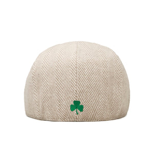 The 8 Panel Irish Boston Scally Cap - White Herringbone - alternate image 6