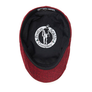 The Holiday Herringbone Peaky Boston Scally Cap - Red Herringbone - alternate image 3