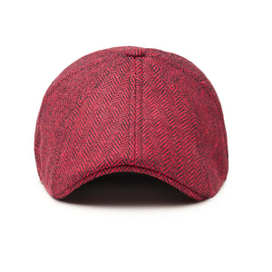 The Holiday Herringbone Peaky Boston Scally Cap - Red Herringbone - alternate image 5