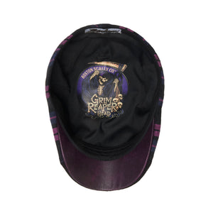 The Grim Reaper Head Boston Scally Cap - Shadow Plaid - alternate image 4
