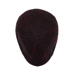 The Blood Rose Peaky Boston Scally Cap - Maroon Plaid - alternate image 6
