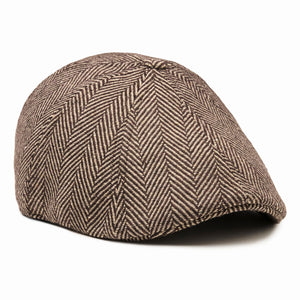 The Peaky Boston Scally Cap - Brown Herringbone - featured image