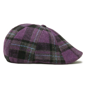 The Violet Rose Plaid Peaky Boston Scally Cap - Purple Plaid - alternate image 9