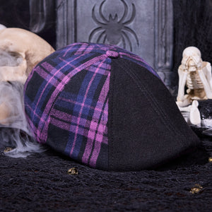 The Grim Reaper Head Boston Scally Cap - Shadow Plaid - alternate image 13