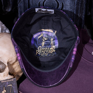 The Grim Reaper Head Boston Scally Cap - Shadow Plaid - alternate image 12