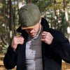 The Workhorse Insulated Baker Boy Boston Scally Cap - Green Canvas - alternate image 2