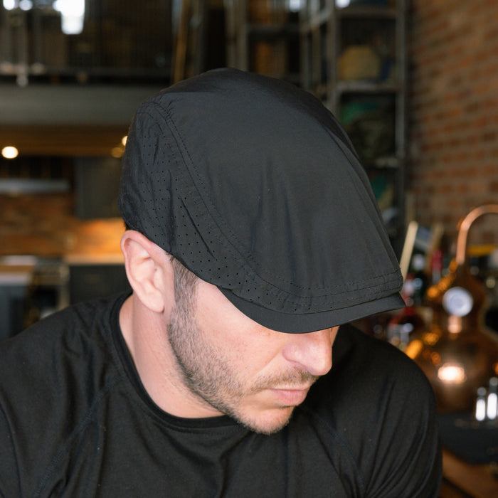 The Cool Air Single Panel Boston Scally Cap - Black - alternate image