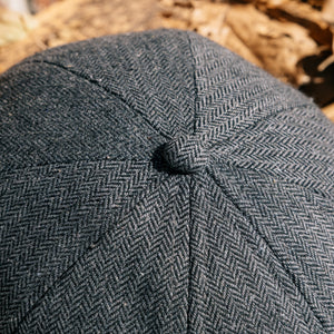 The Insulated Peaky Boston Scally Cap - Charcoal Herringbone - alternate image 13