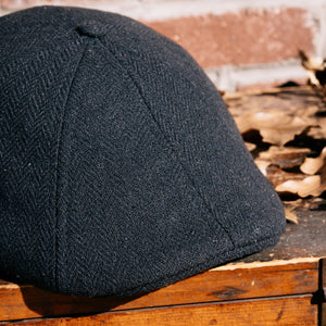 The Insulated Peaky Boston Scally Cap - Black Herringbone - alternate image 12