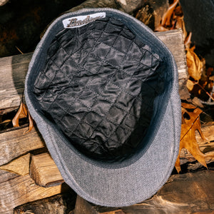 The Insulated Peaky Boston Scally Cap - Charcoal Herringbone - alternate image 15