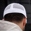 The Mesh Trucker Boston Scally Cap - Black with White - alternate image 3