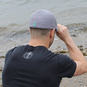 The Cape Codder Boston Scally Cap - Ship Wheel & Driftwood Grey - alternate image 4