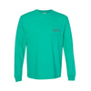 Boston Scally The Captain Long Sleeve Pocket Tee T-Shirt - Island Green - alternate image 2